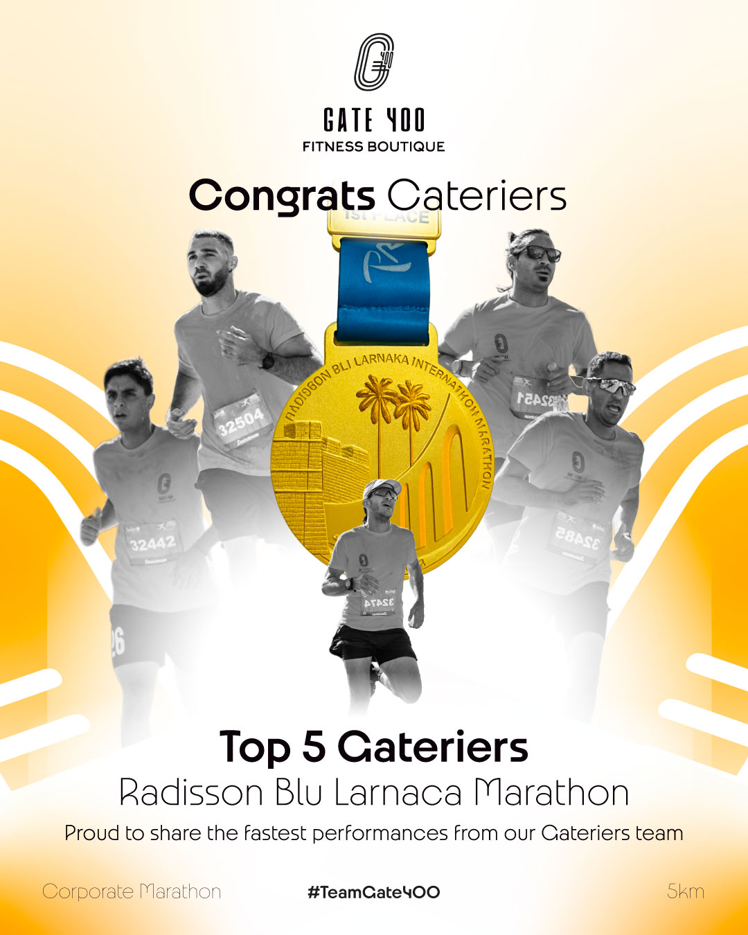 Congrats Cateriers — Radisson Blu Larnaca Marathon